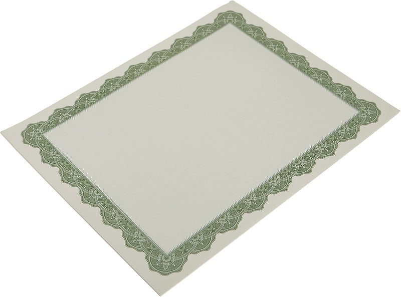 Geographics Optima Green Certificates with Gold Foil Seals  8.5 x 11  Seal 1.75""  Pack of 25 (39452S) - Image 4
